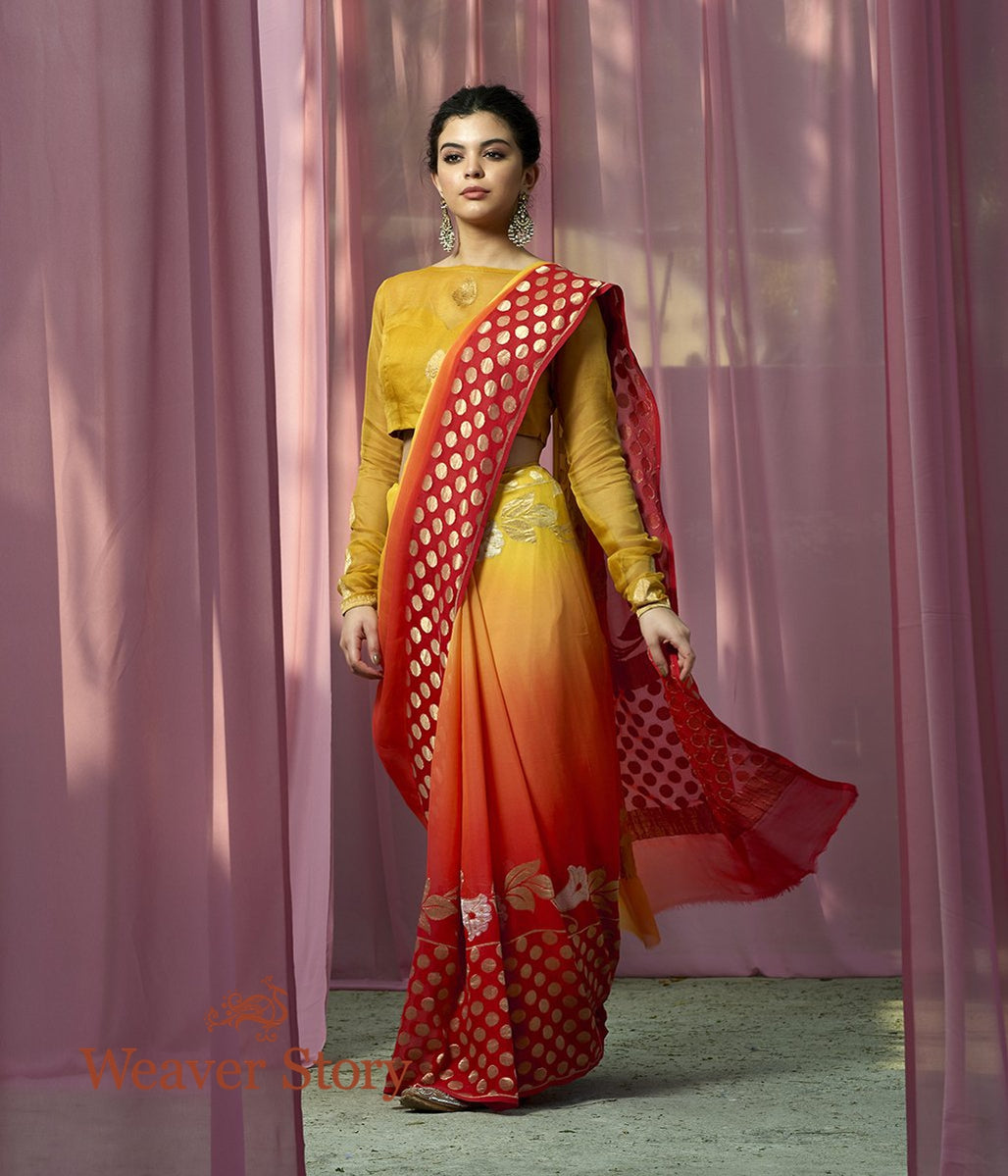Handwoven_Red_Yellow_Sona_Rupa_Georgette_Saree_WeaverStory_02