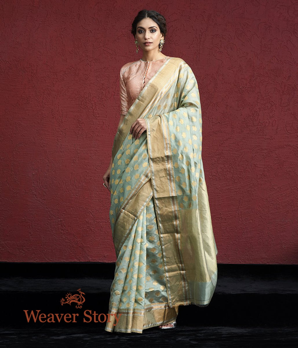 Handwoven_Chanderi_Silk_Saree_in_Powder_Blue_with_Floral_Motifs_WeaverStory_02