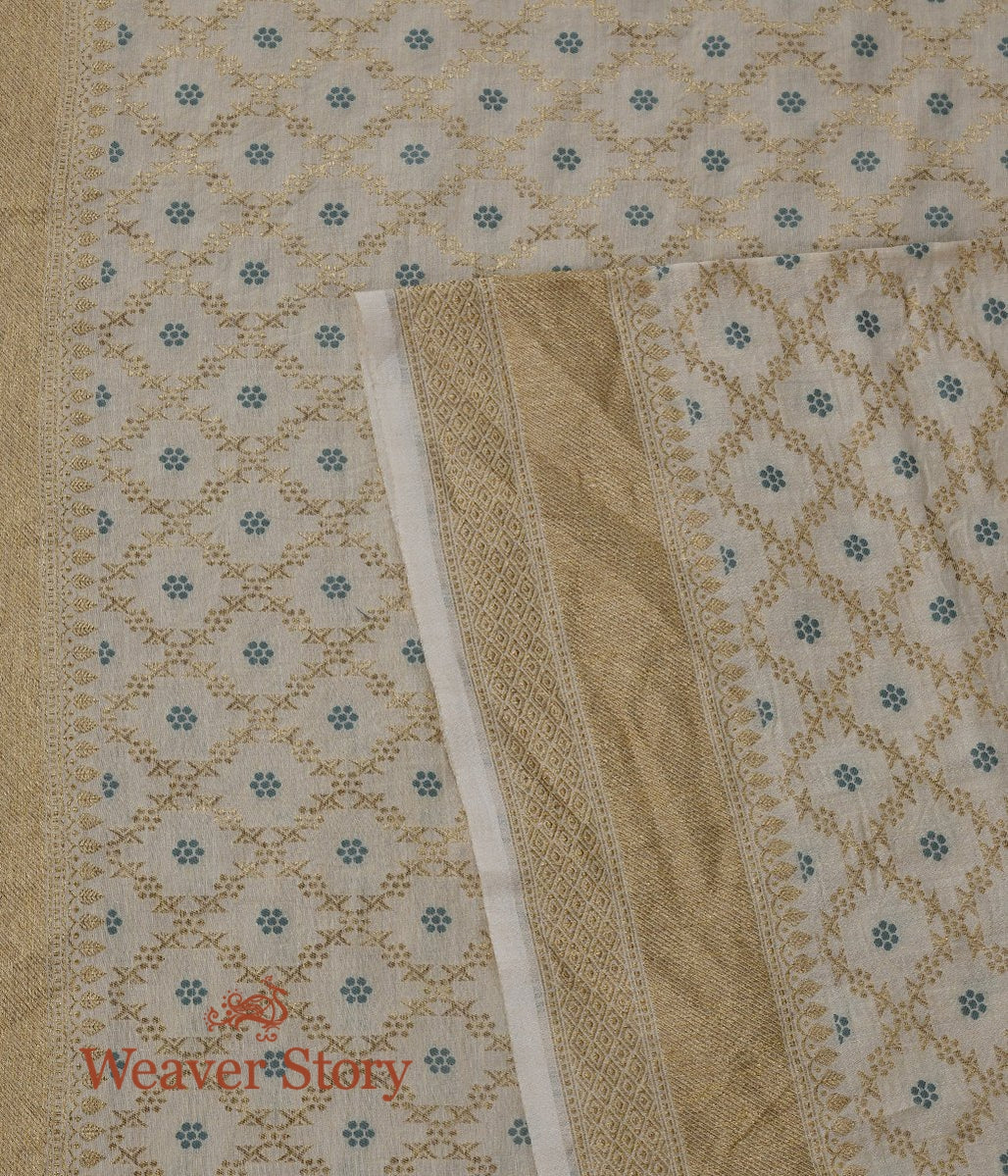 Handloom_Offwhite_Moonga_Silk_Dupatta_with_Blue_Meenakari_WeaverStory_02