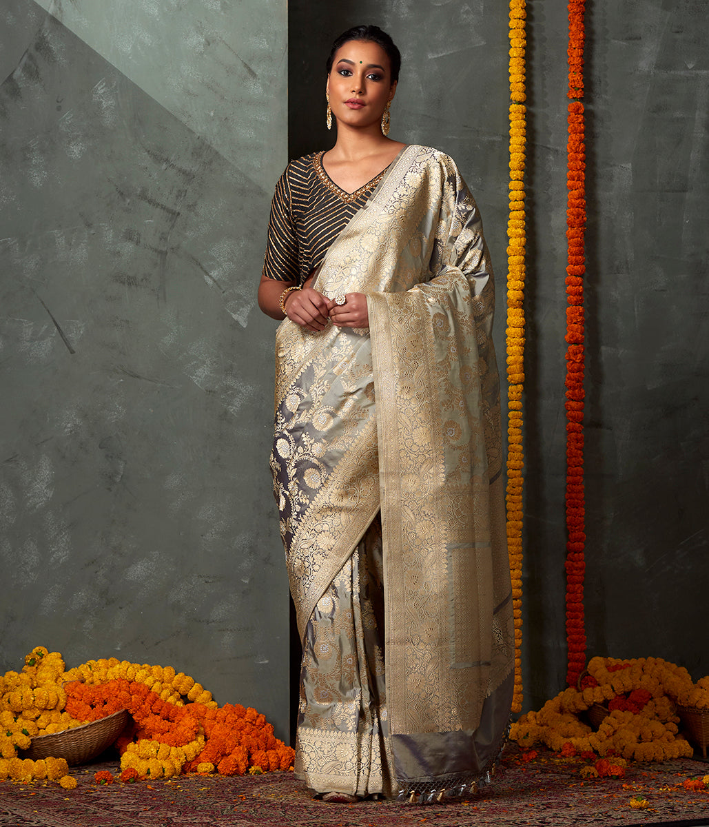 Handloom_Light_Grey_Sona_Rupa_Jangla_Saree_WeaverStory_02