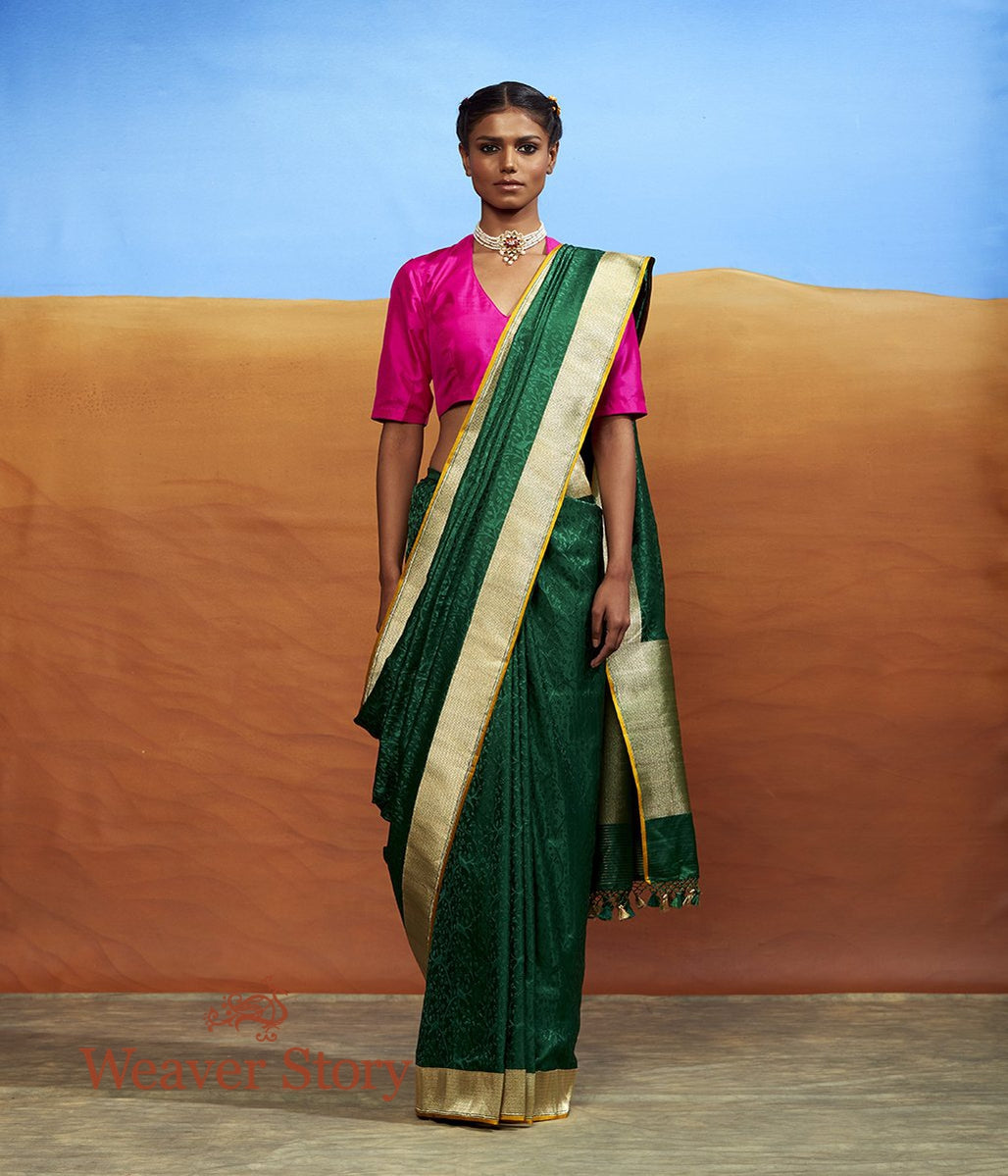 Handloom_Green_Tanchoi_Saree_with_Birds_WeaverStory_02