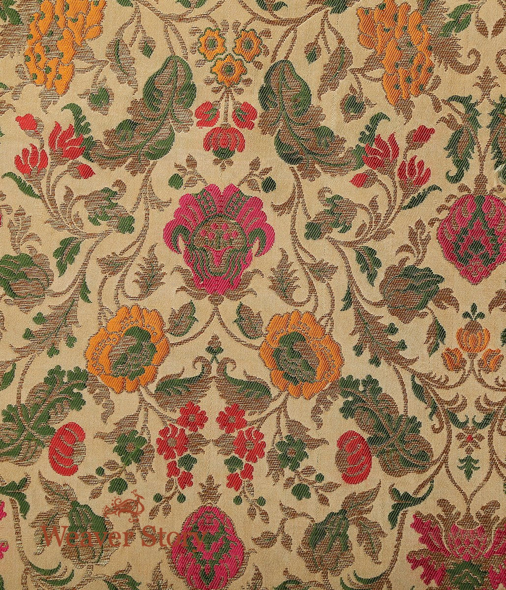 Handloom_Beige_Meenakari_Kimkhab_Fabric_WeaverStory_02