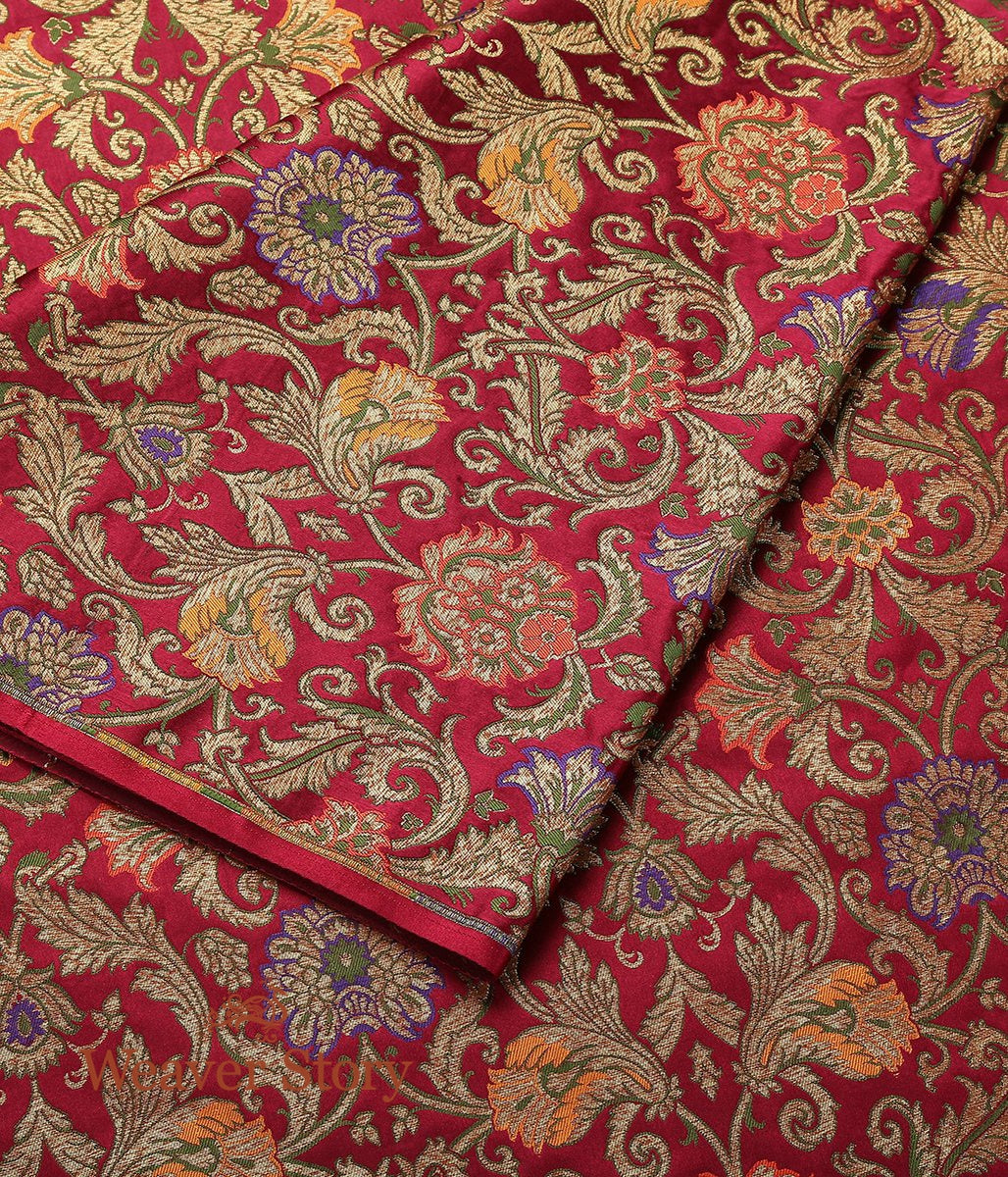 Handloom_Wine_Meenakari_Kimhab_Fabric_WeaverStory_02