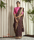 Handloom_Brown_Hand_Spun_Cotton_Silk_Baluchari_Saree_with_Small_Booti_WeaverStory_02