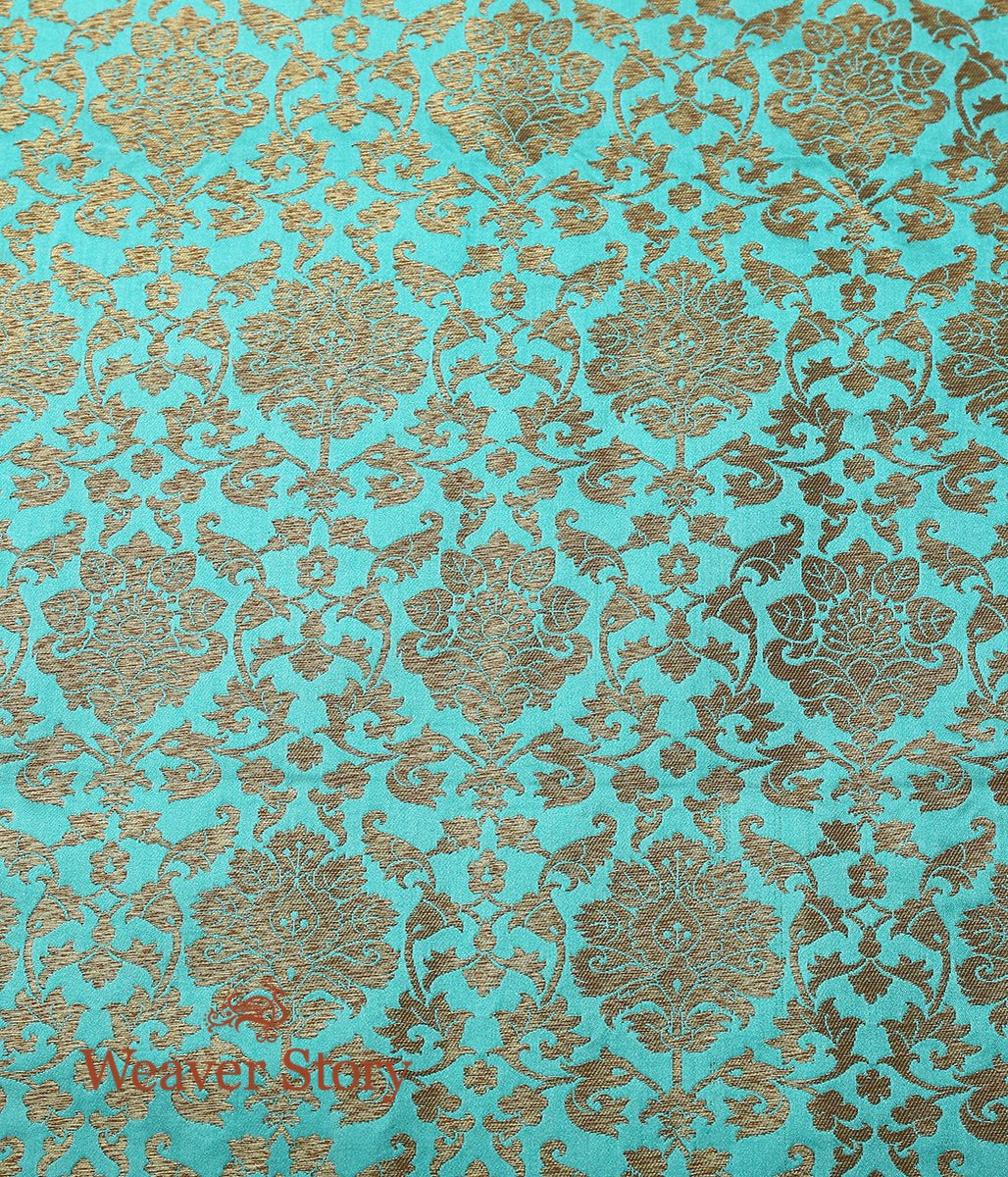 Handloom_Sea_Green_Kimkhab_Fabric_WeaverStory_02