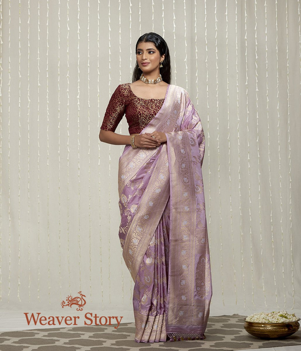 Handwoven_Lilac_Kadhwa_Banarasi_Jangla_Saree_WeaverStory_02