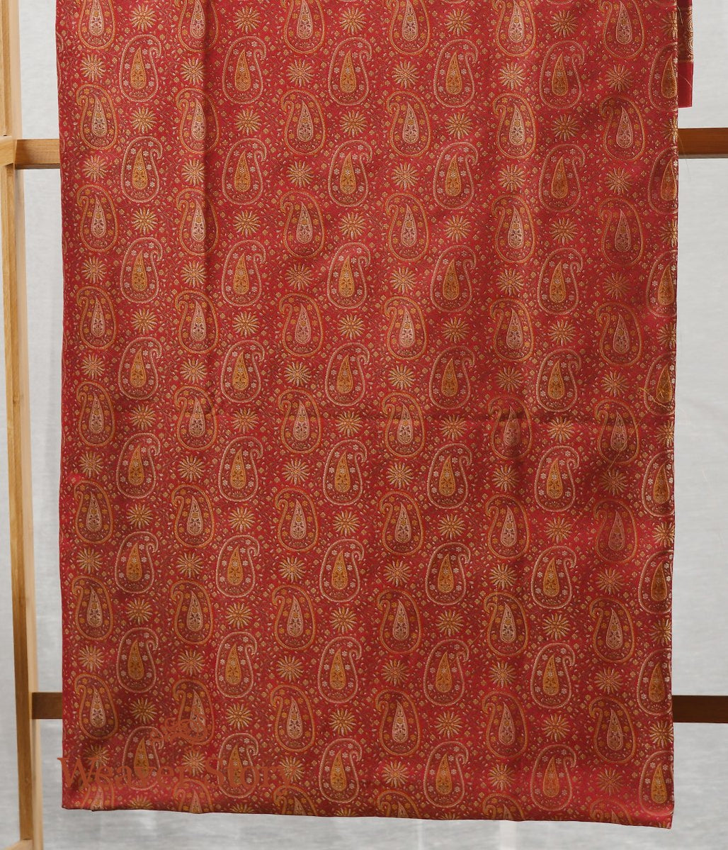 Handwoven_Red_Jamawar_Suit_Set_with_Paisley_Motifs_WeaverStory_02