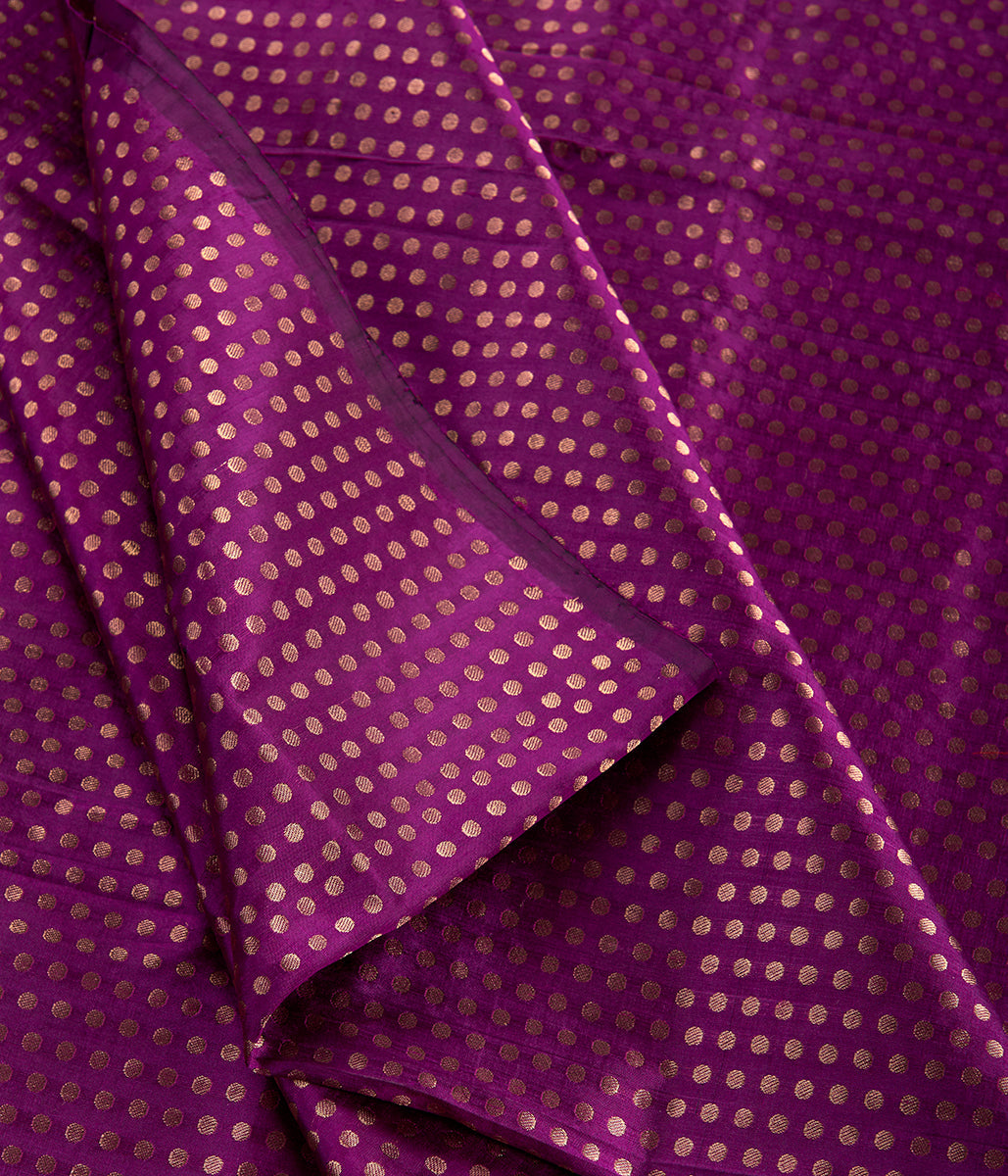 Handloom_Wine_Color_Polka_Dot_Fabric_WeaverStory_02