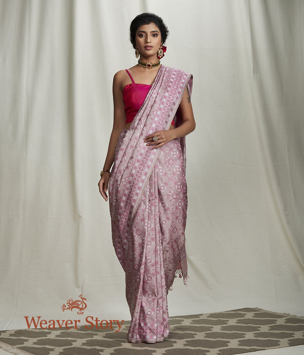 Handwoven_Soft_Brown_Reshmi_Jamawar_Saree_WeaverStory_02