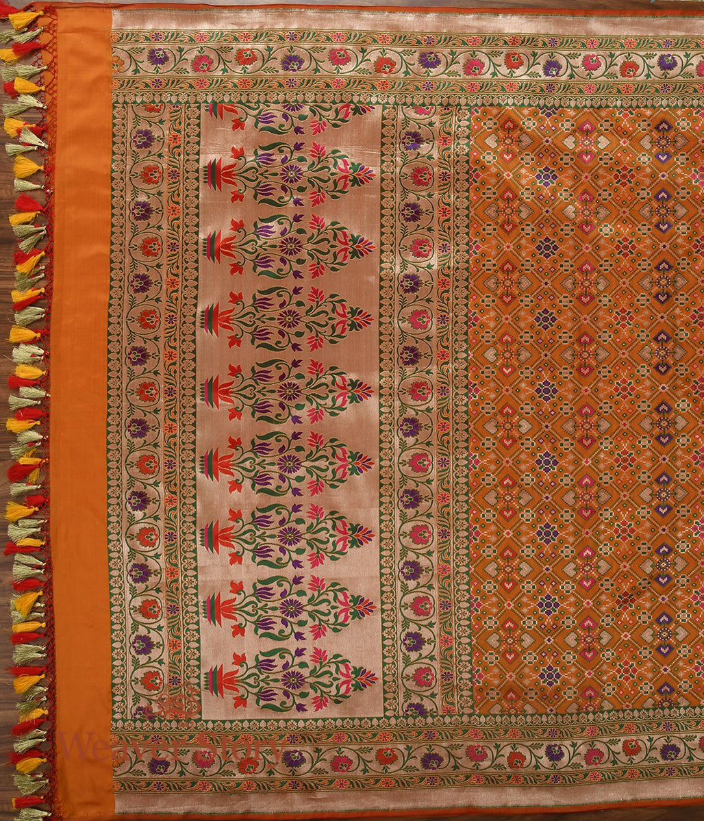 Handloom_Mustard_Double_Warp_Patola_Dupatta_WeaverStory_02