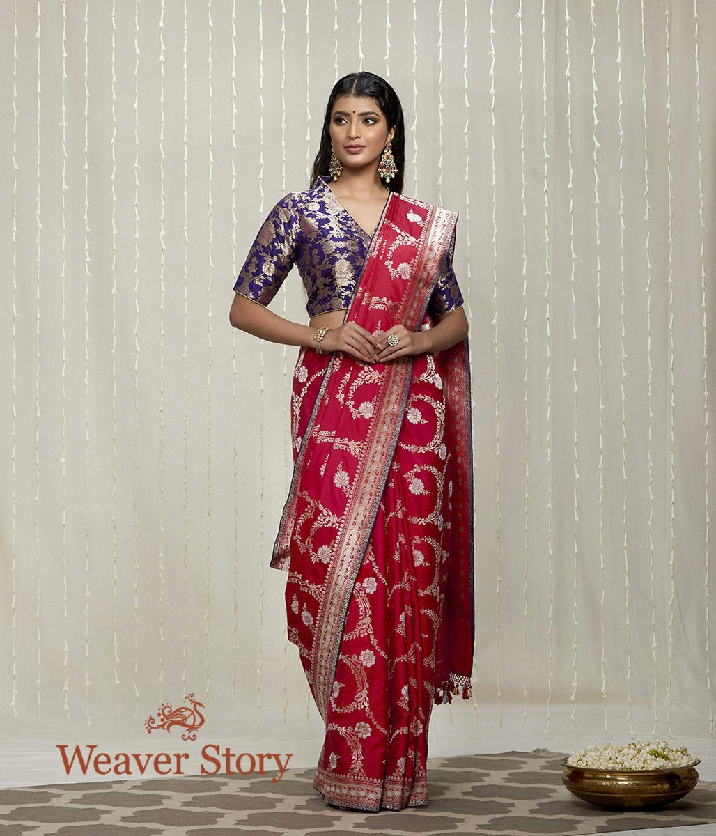 Handloom_Red_Sona_Rupa_Kadhwa_Jangla_Saree_WeaverStory_02