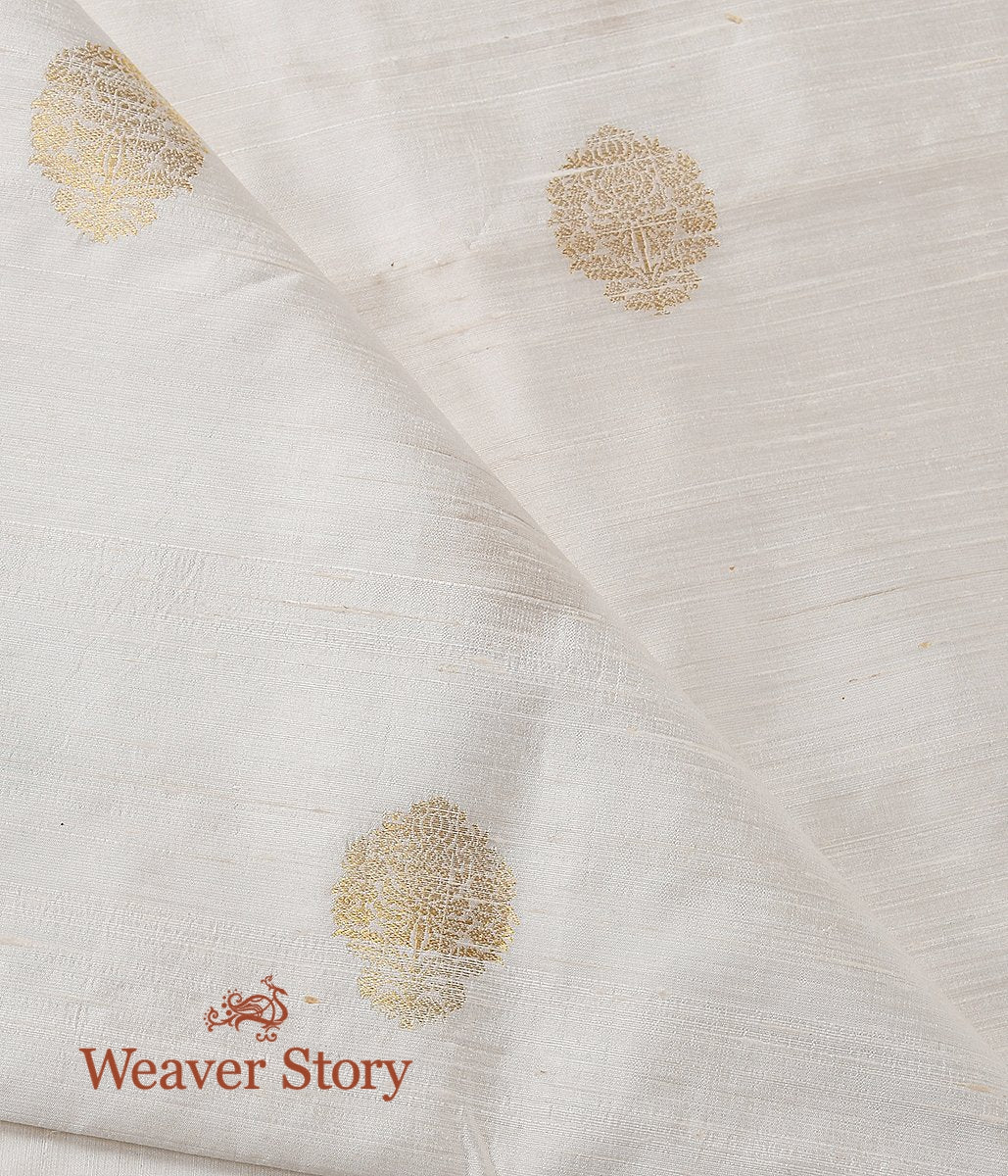 Handloom_Tusser_Silk_Kadhwa_Booti_Fabric_WeaverStory_02