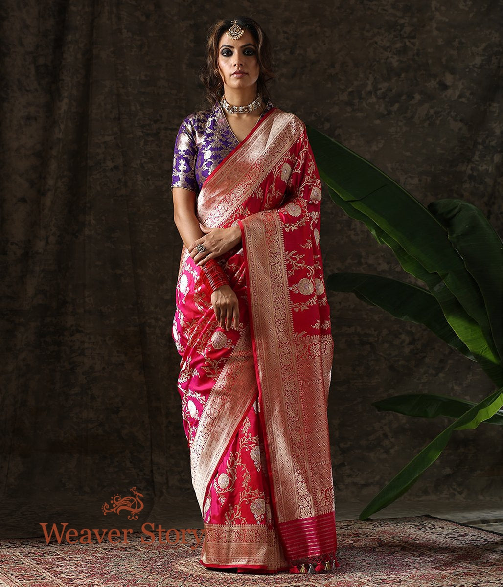 Handwoven_Pink_Sona_Rupa_Jangla_Saree_WeaverStory_02