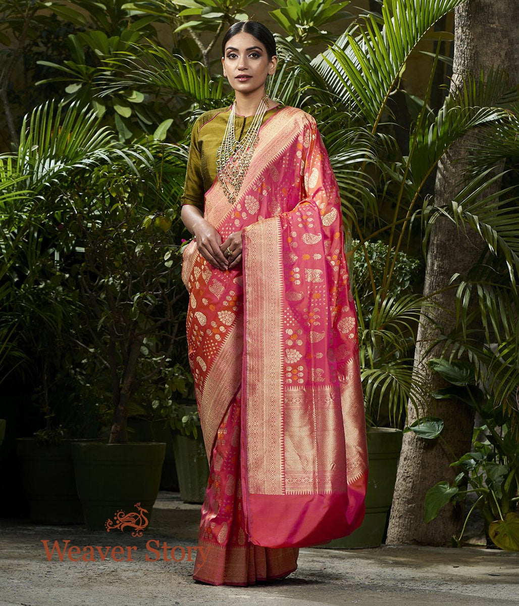 Handwoven_Rani_Real_Zari_Kadhwa_Booti_Saree_WeaverStory_02