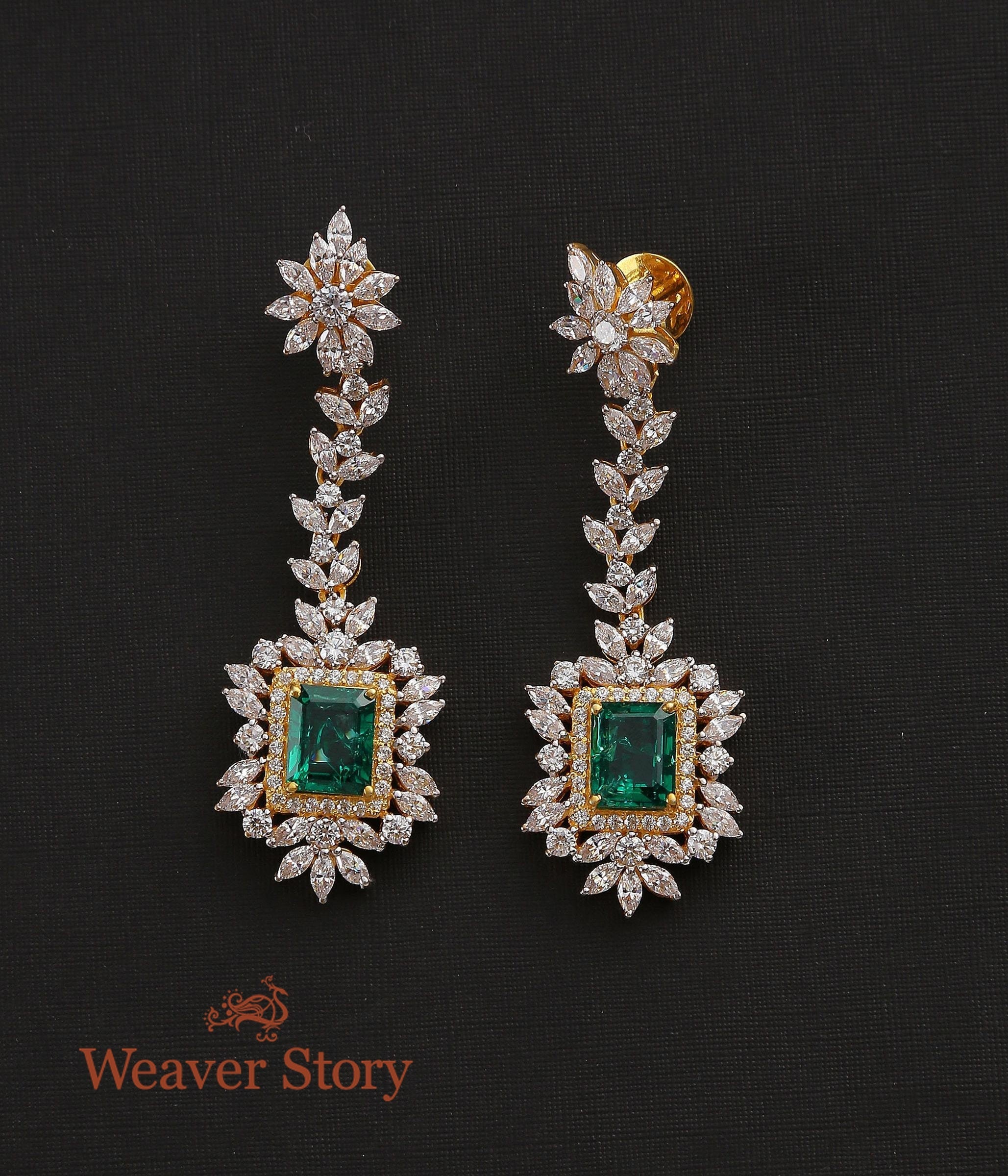 Malika_Earrings_with_Zircons_Crafted_in_Pure_Silver_WeaverStory_02