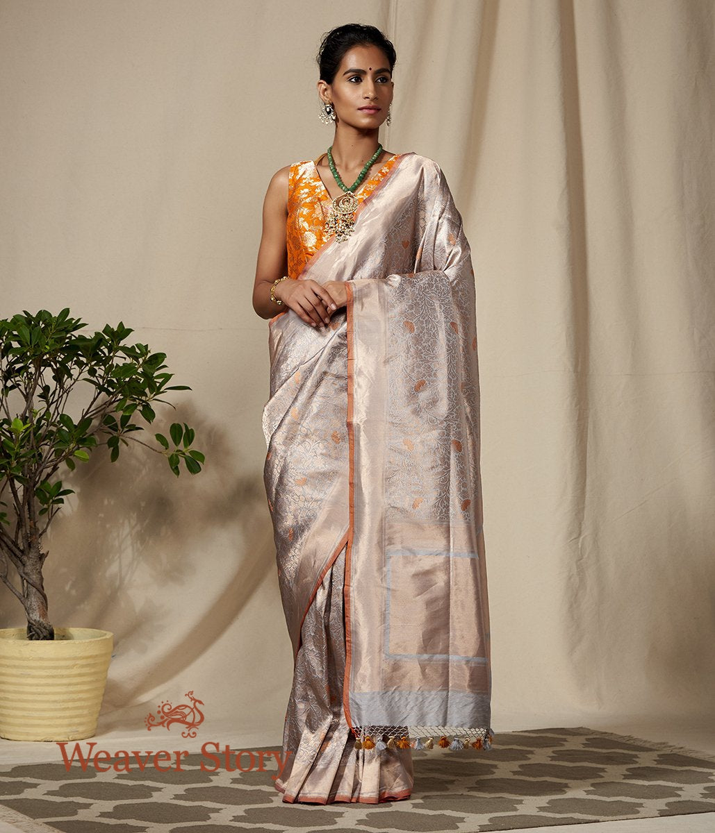 Handwoven_Silver_Grey_Banarasi_Kimkhab_Saree_with_Meenakari_WeaverStory_02