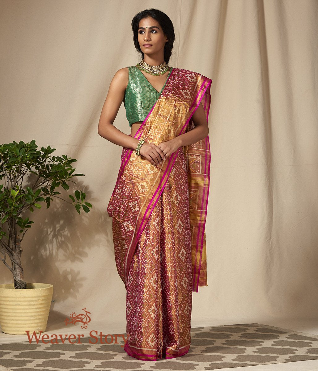 Handwoven_Silk_Tissue_Gujarat_Patola_Saree_WeaverStory_02