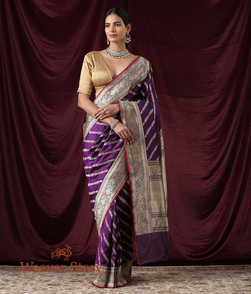 Handloom_Purple_Aada_Meenakari_Jangla_Saree_WeaverStory_02