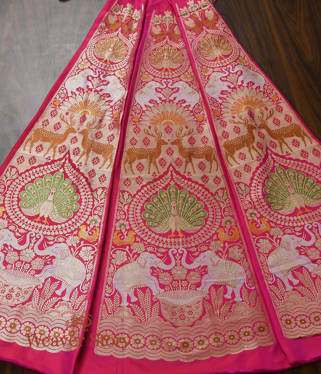 Pink_Handloom_Shikargah_Katan_Silk_Cutwork_Banarasi_Lehenga_WeaverStory_02