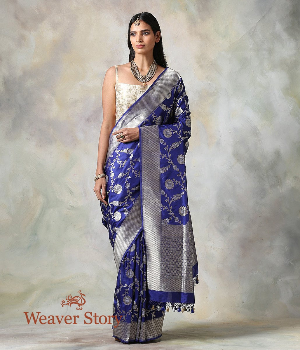 Handwoven_Blue_Sona_Rupa_Cutwork_Jaal_Saree_WeaverStory_02