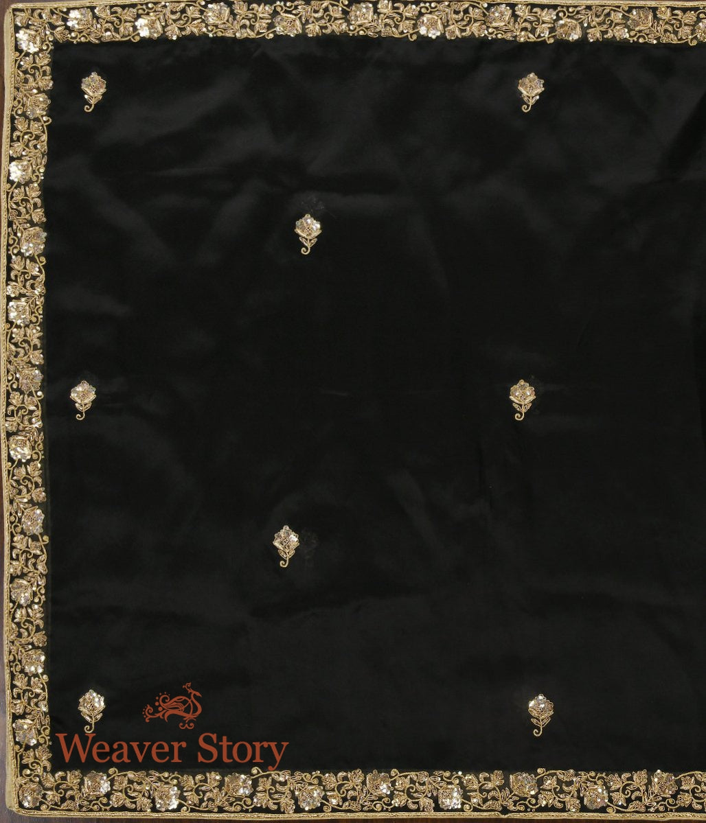 Black_Zardozi_Teen_Patti_Dupatta_WeaverStory_02