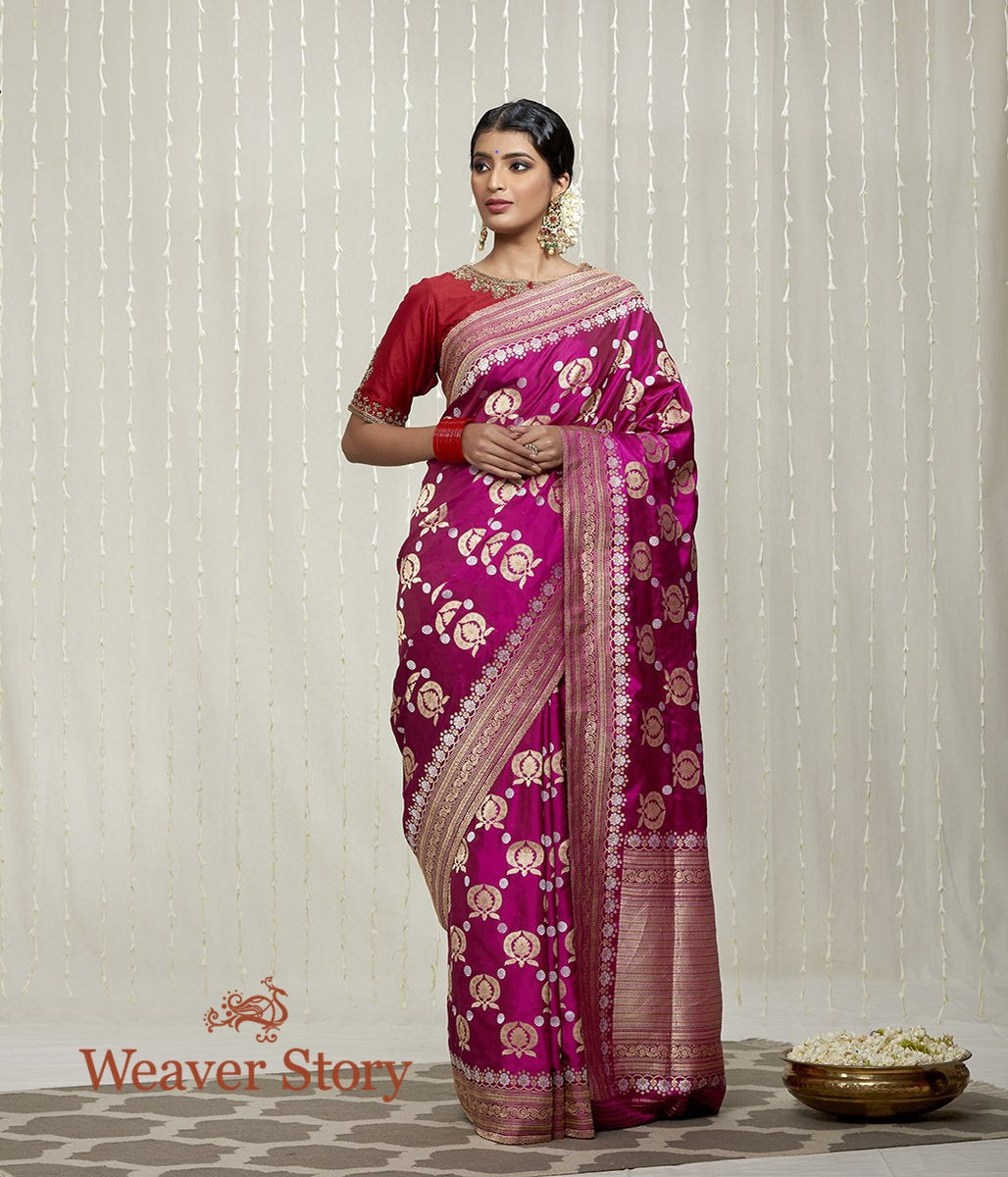 Handloom_Plum_ColoRed_Ektara_Kadhwa_Jangla_Saree_WeaverStory_02