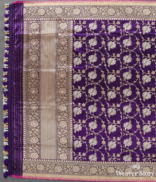 Handwoven_Purple_Kadhwa_Jangla_Dupatta_with_Sona_Rupa_Zari_WeaverStory_02