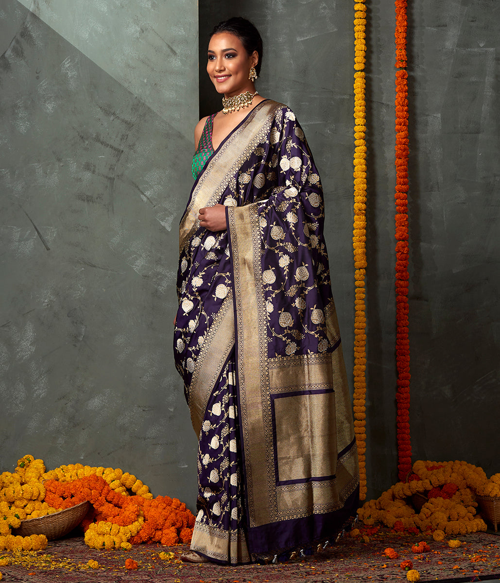 Handloom_Purple_Sona_Rupa_Kadhwa_Jangla_Saree_WeaverStory_02