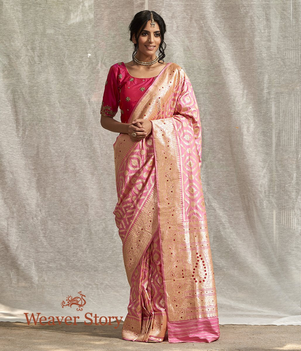 Handloom_Pink_Katan_Silk_Saree_with_Tested_Zari_and_Meena_WeaverStory_02