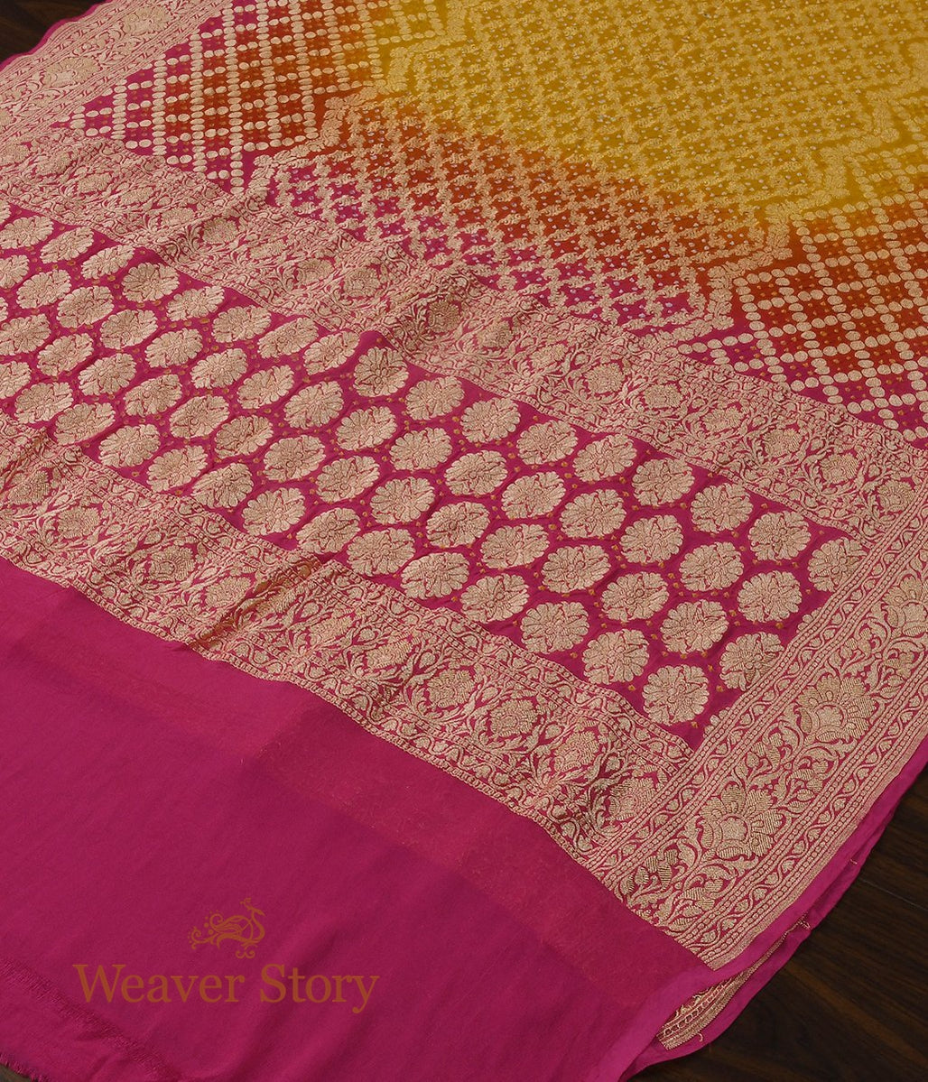 Handloom_Yellow_Bandhej_Dupatta_WeaverStory_02