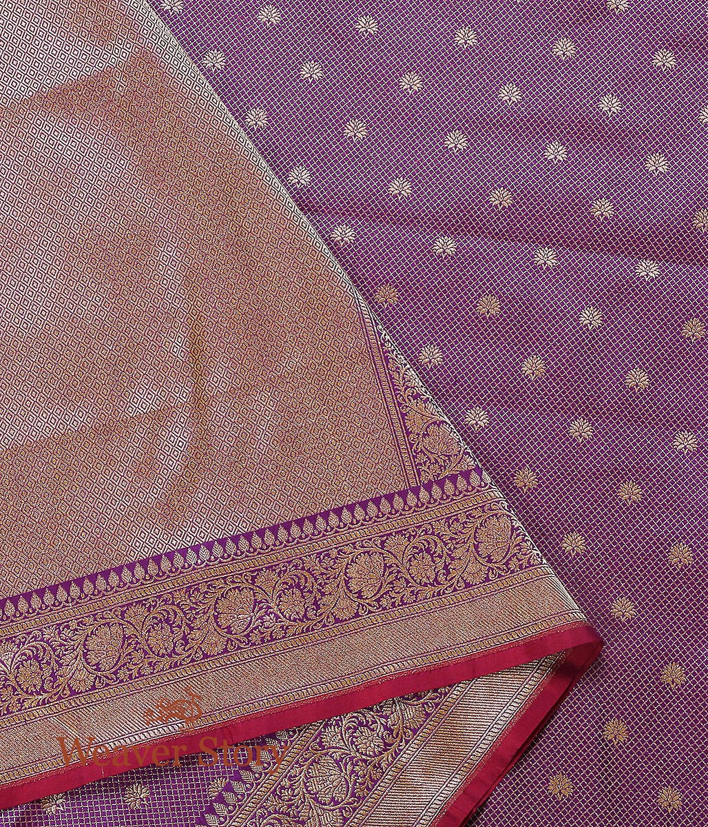 Handloom_Purple_Zari_Tanchoi_Dupatta_WeaverStory_02
