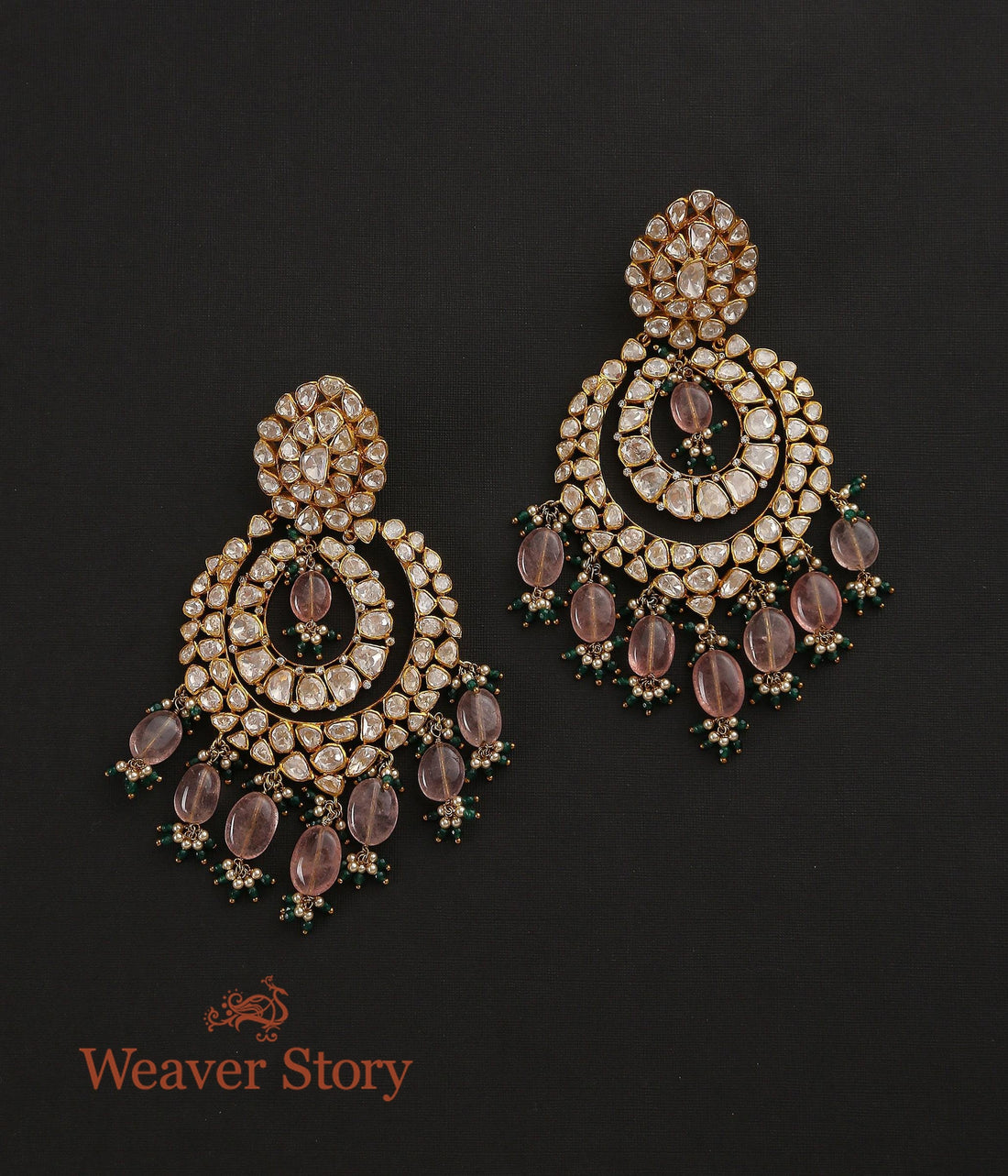 Gulabrani_Chandbala_with_Moissanite_Polki_Crafted_in_Pure_Silver_WeaverStory_02