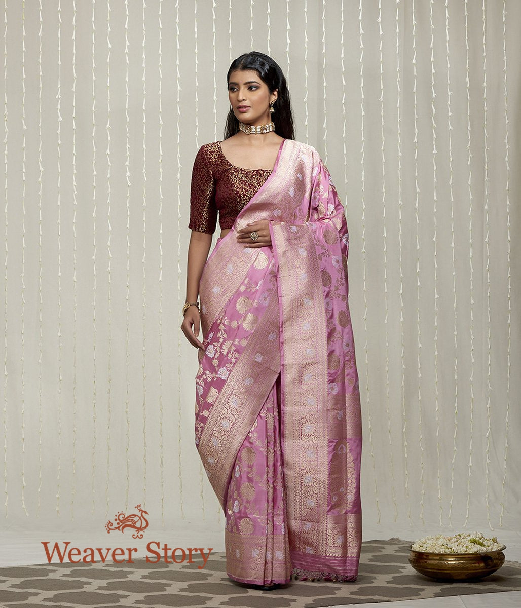Handwoven_Pink_Kadhwa_Banarasi_Jangla_Saree_WeaverStory_02