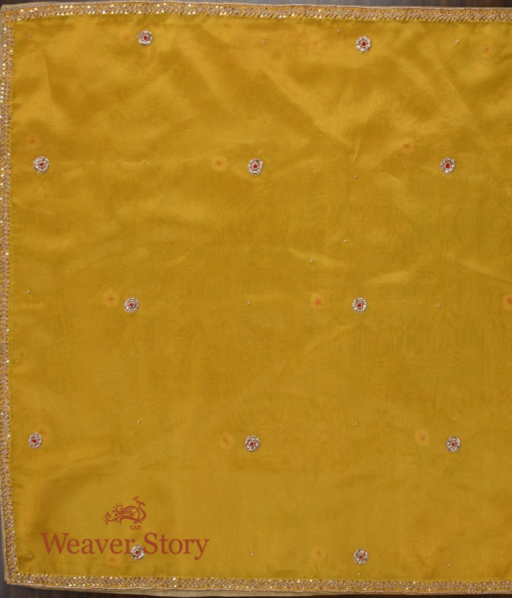Yellow_Zardozi_Dupatta_with_Patti_Bel_Border_WeaverStory_02