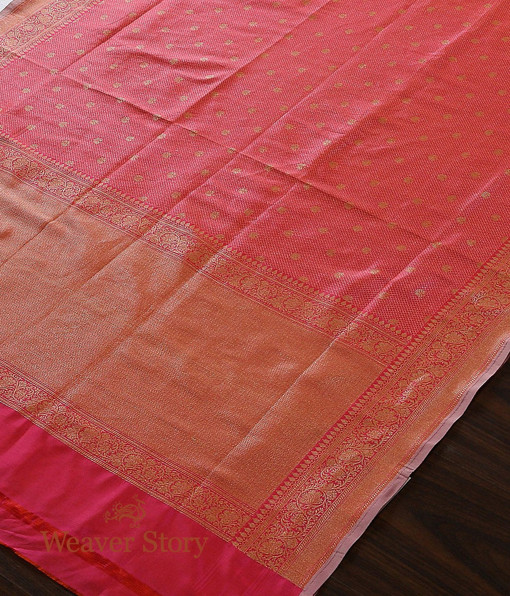 Handloom_Pink_Banarasi_Dupatta_with_Zari_Tanchoi_WeaverStory_03