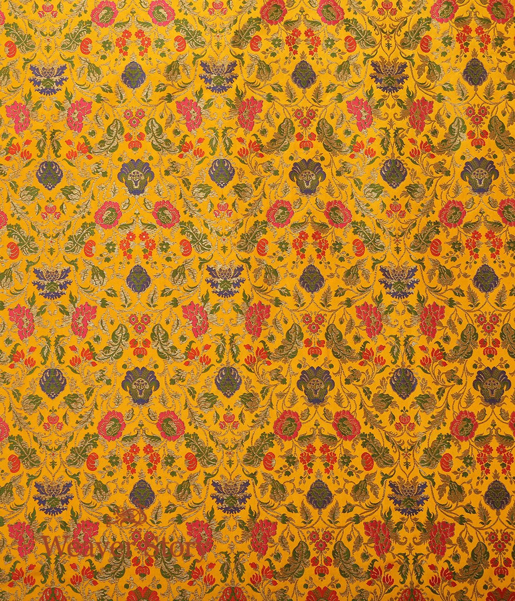 Handloom_Mustard_Meenakari_Kimkhab_Fabric_WeaverStory_03