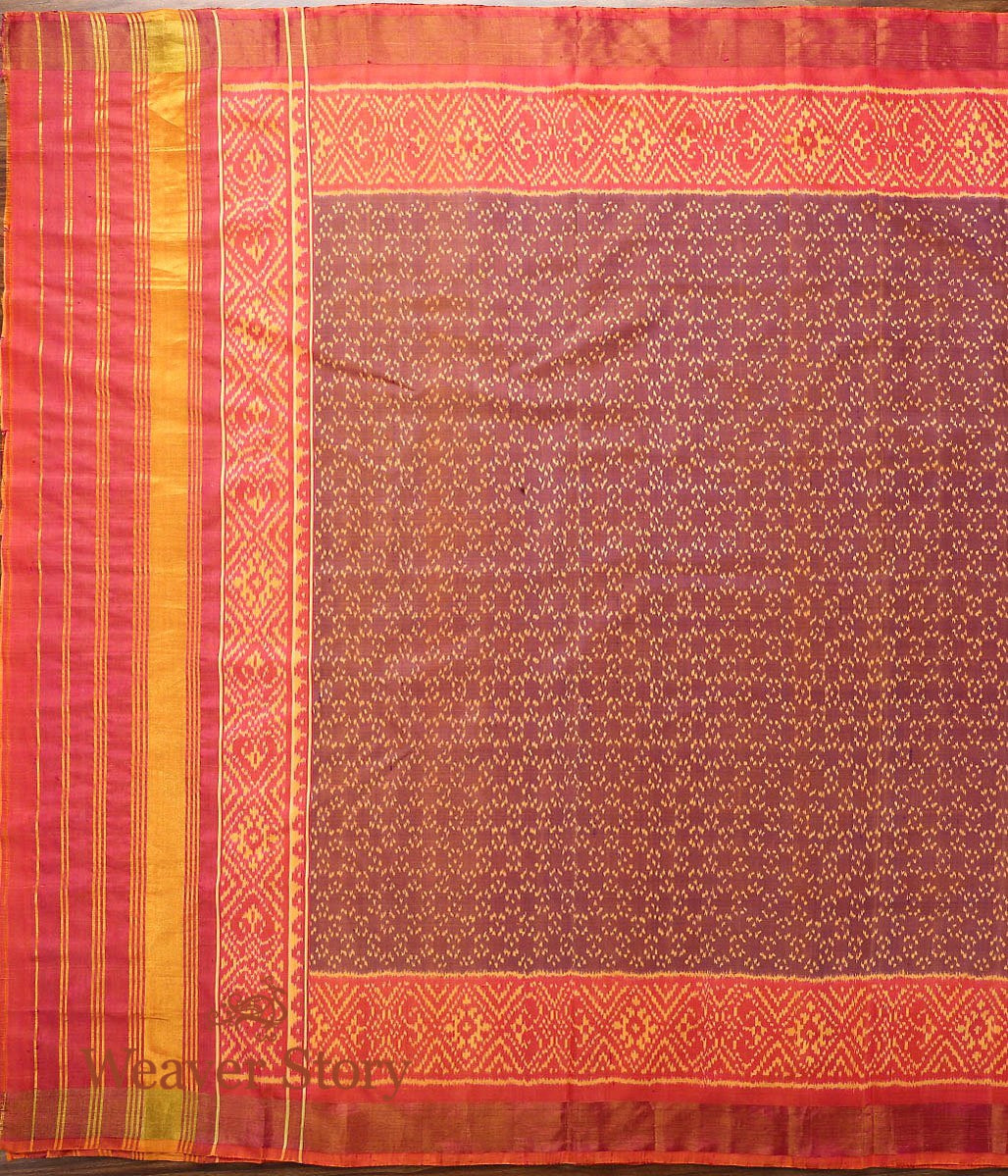 Handloom_Mauve_and_Peach_Patola_Dupatta_WeaverStory_03