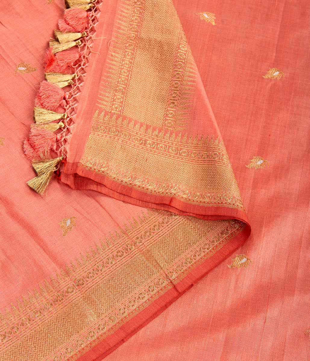 Suit_Set_-_Handwoven_Orange_Tusser_Kurta_with_Pink_Dupatta_WeaverStory_03