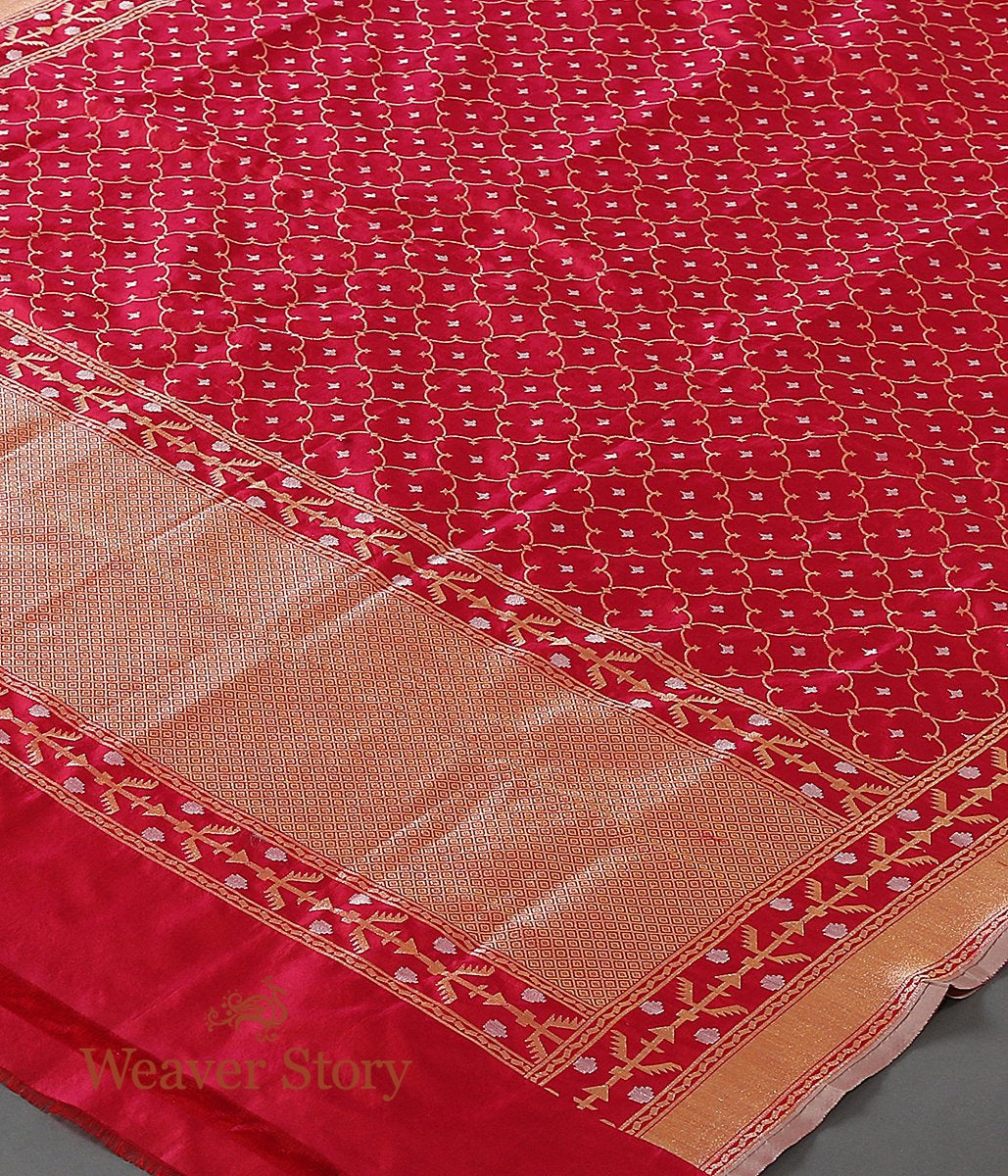 Handloom_Rani_Pink_Jamdani_Dupatta_WeaverStory_03