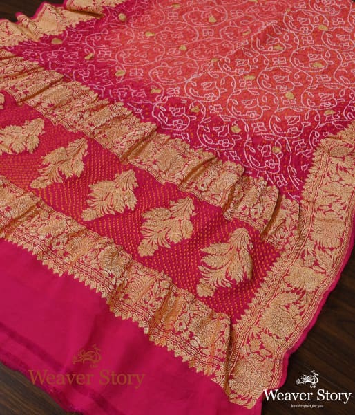 Handwoven_Peach_Pink_Kadhwa_Bandhej_Dupatta_WeaverStory_03