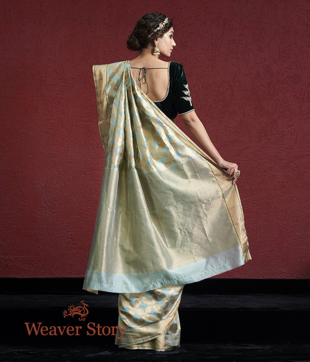 Handwoven_Powder_Blue_Chanderi_Silk_Saree_with_Zari_Jaal_WeaverStory_03