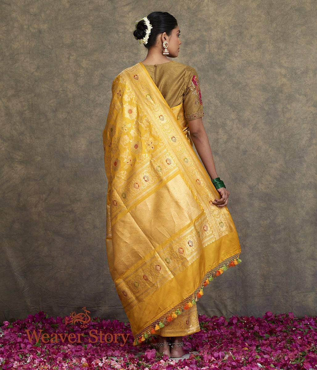 Handwoven_Mustard_Sona_Rupa_Meenakari_Jangla_Saree_WeaverStory_03