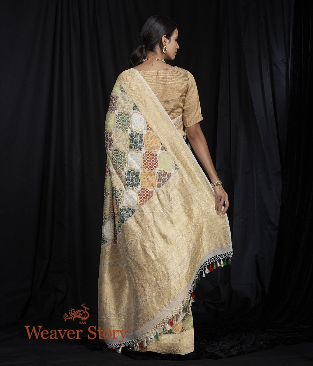Handwoven_Tusser_Heavy_Meenakari_Jangla_Saree_WeaverStory_03