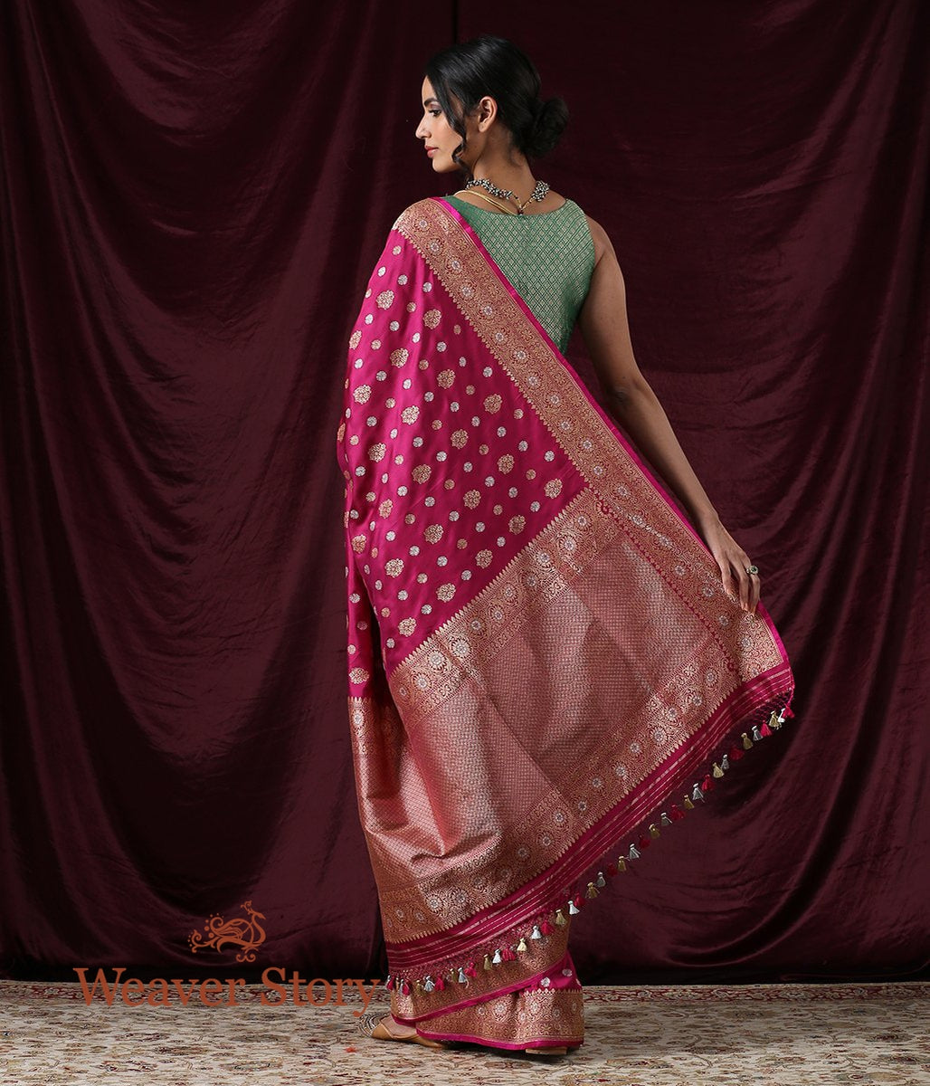 Handwoven_Wine_Kadhwa_Booti_Banarasi_Saree_WeaverStory_03