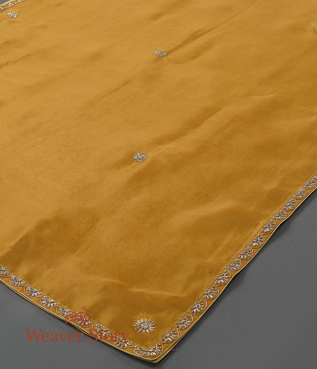Handloom_Yellow_Dupatta_with_Scalloped_Zardozi_Work_WeaverStory_04