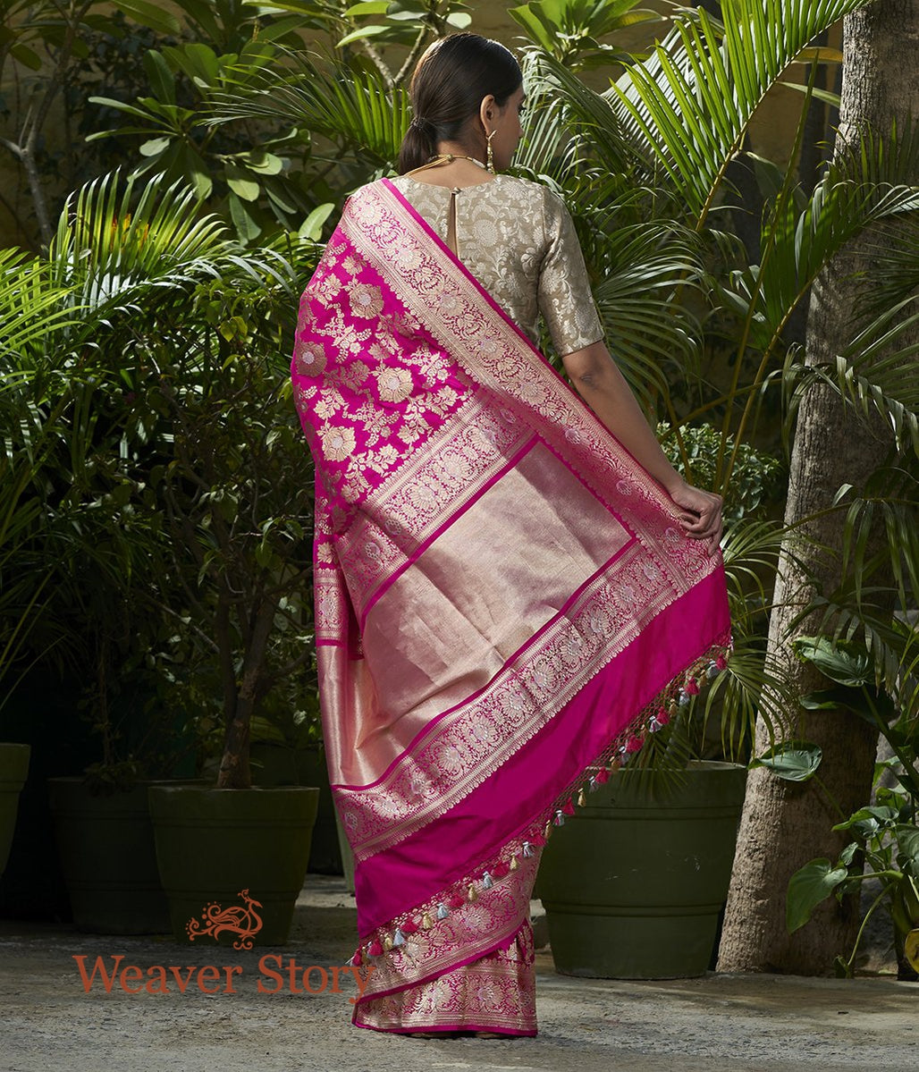 Handwoven_Rani_Kadhwa_Jangla_Saree_with_Sona_Rupa_Zari_WeaverStory_03