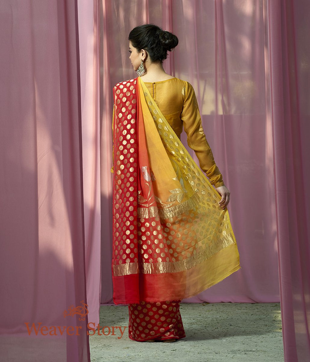 Handwoven_Red_Yellow_Sona_Rupa_Georgette_Saree_WeaverStory_03