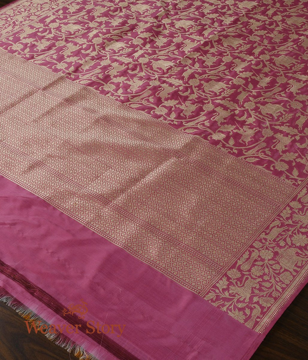 Handloom_Rose_Pink_Shikargah_Dupatta_WeaverStory_03