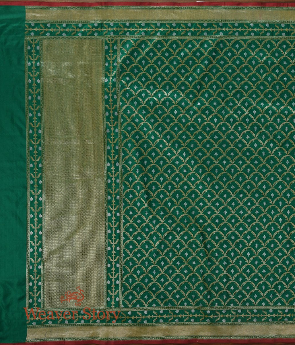 Handwoven_Green_Katan_Silk_Suit_with_Zari_Booti_WeaverStory_03