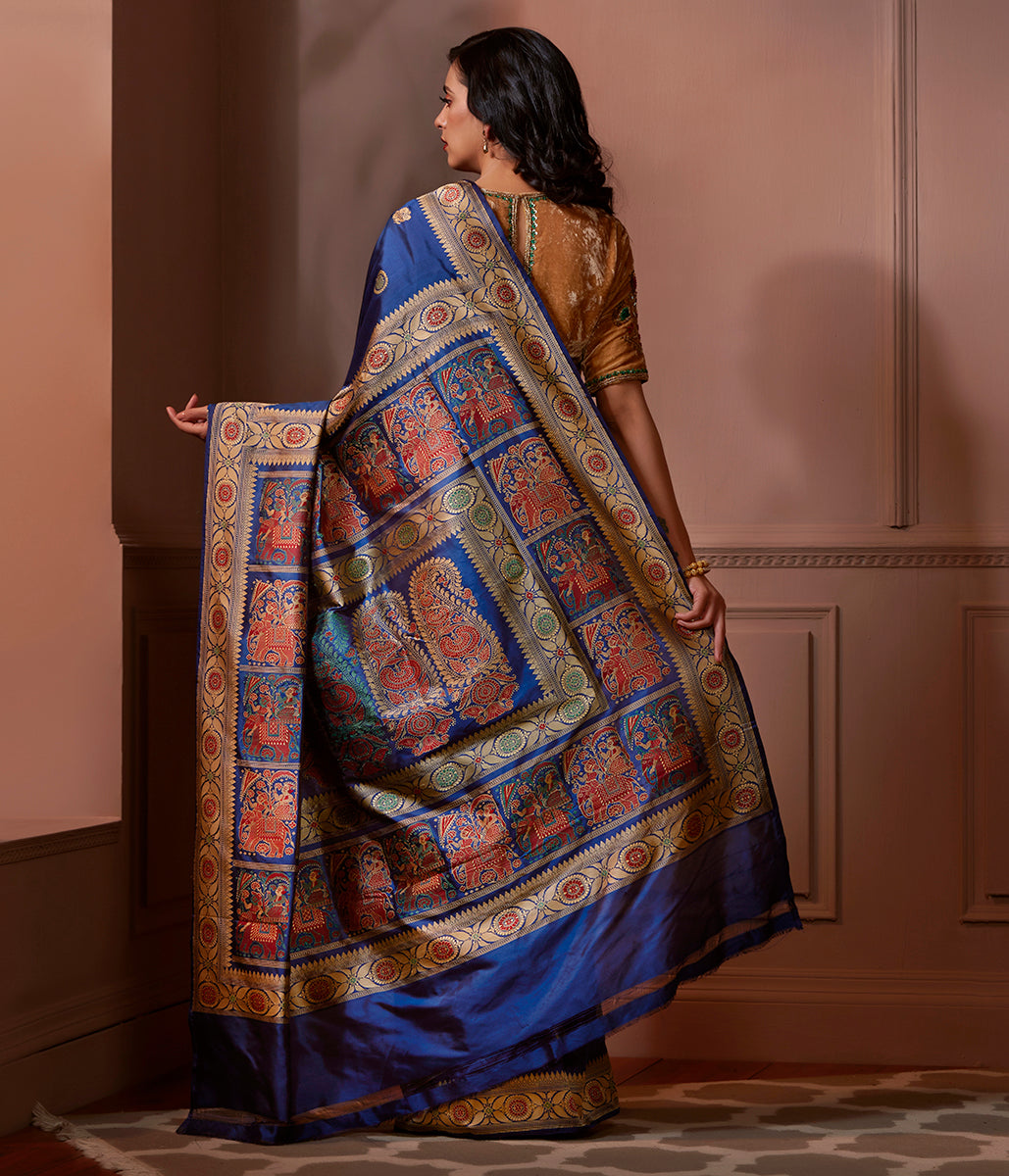 Banaras_Baluchari_Saree_in_Blue_Color_WeaverStory_03